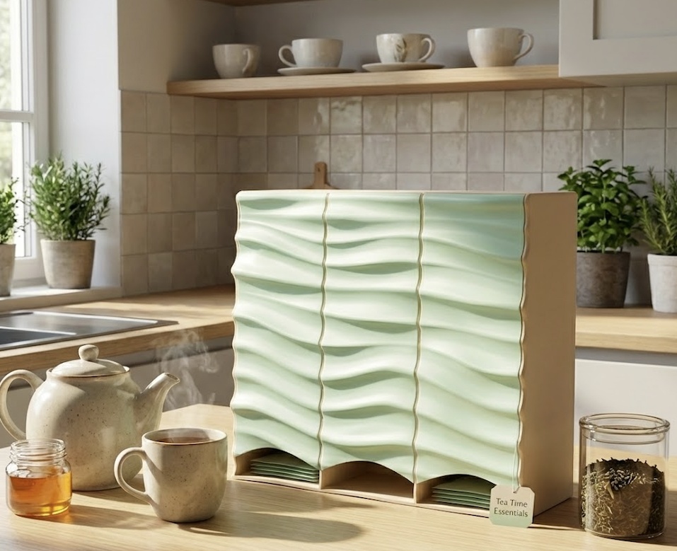 Organizer za Kesice Čaja Talas - Kutije za čajeve i dodaci, slika 3